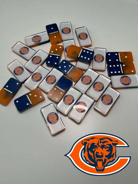 Chicago Bears Domino Set