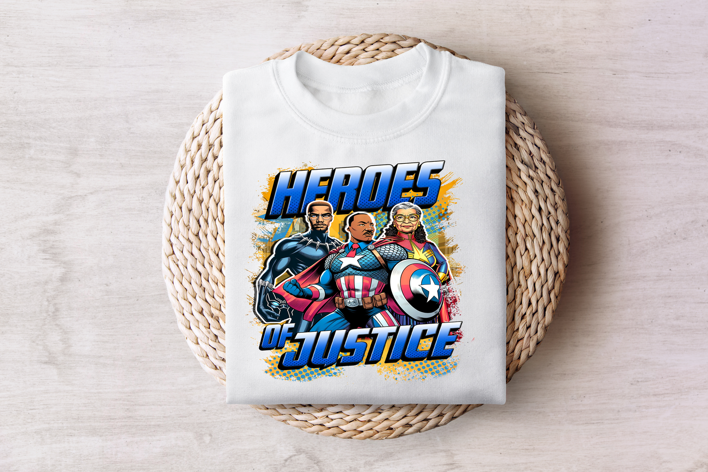 Heroes of Justice Black History Tee