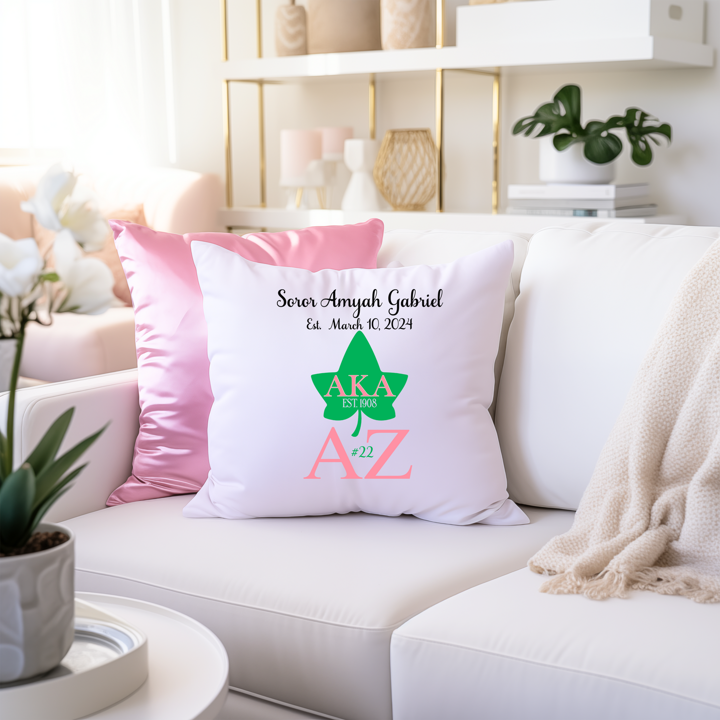 Sorority, Fraternity, Organization Custom Pillows