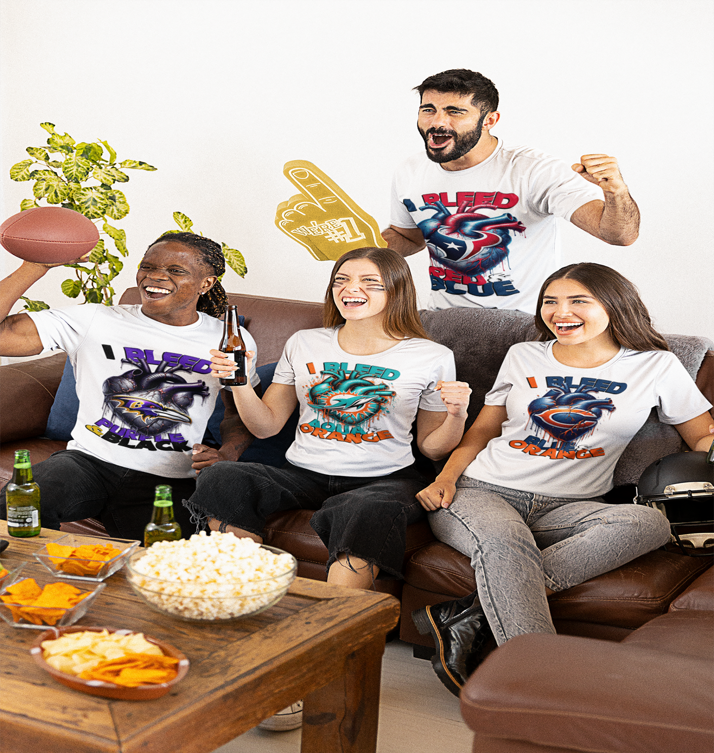 NFL T-Shirts - I Bleed Collection