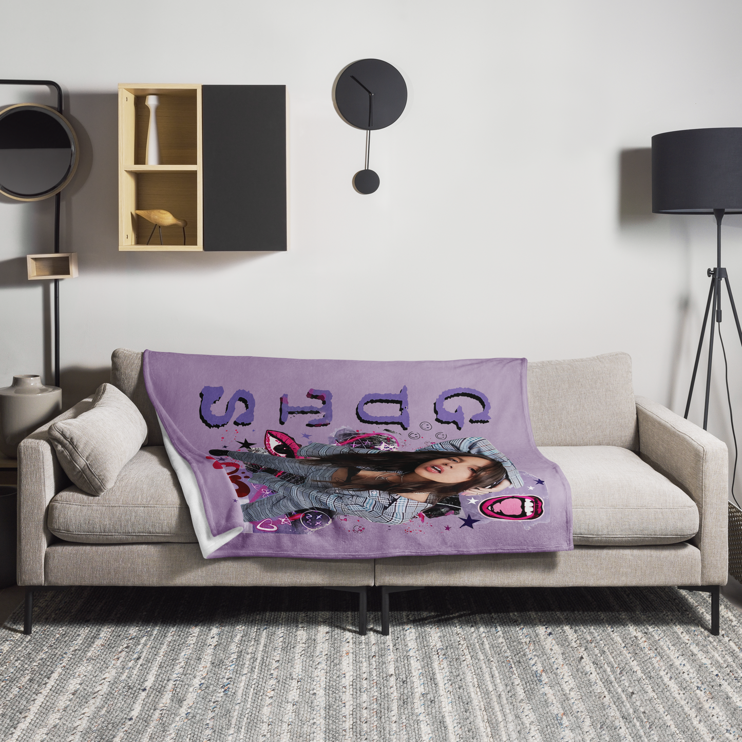 Olivia Rodrigo Guts Merch Throw Blanket
