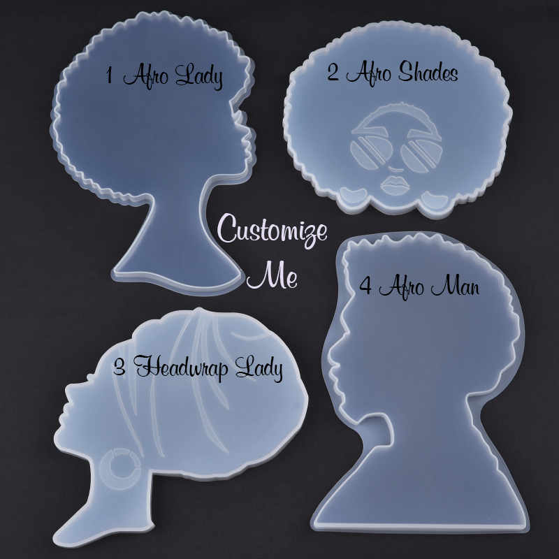 Afro Girl/Man Coasters