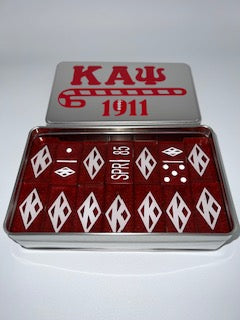 Kappa Alpha Psi Inspired Domino Set