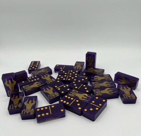 Omega Psi Phi Inspired Domino Set