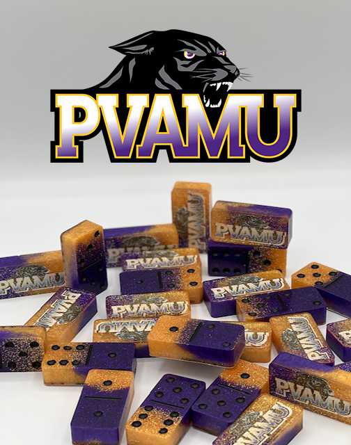 Prairie View A & M Domino Set