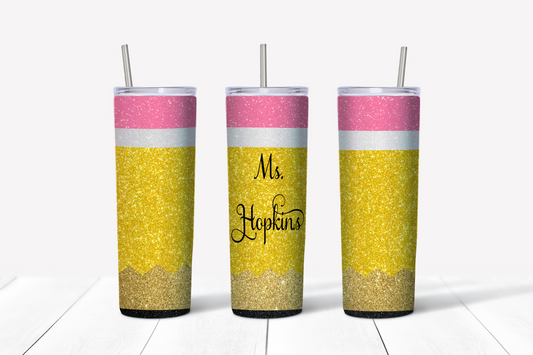 Double Walled 20oz Skinny Tumbler - Education Series