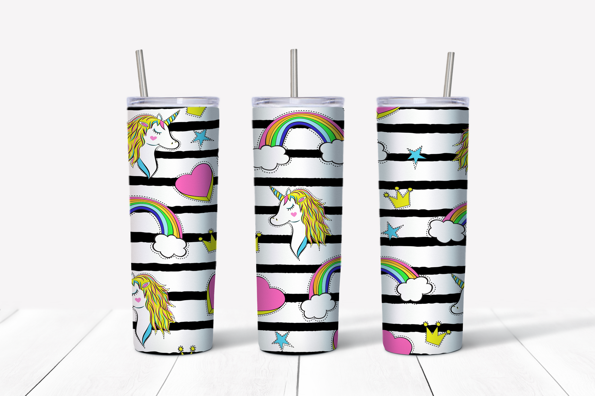 Unicorns and Rainbows Tumbler