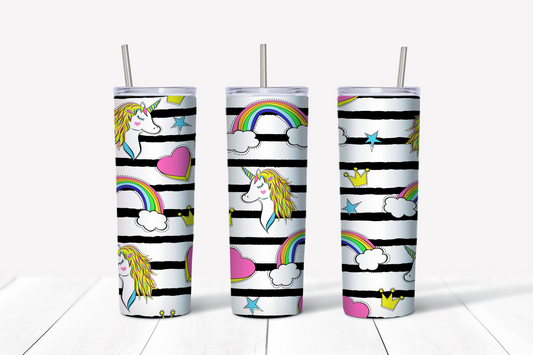 Unicorns and Rainbows Tumbler