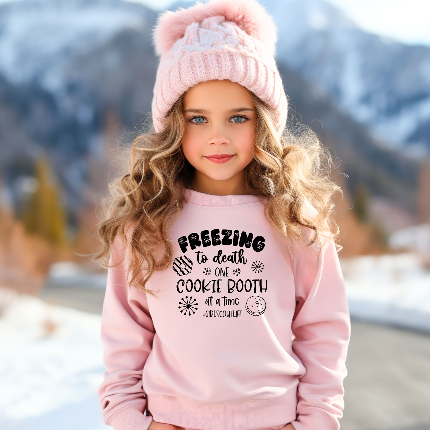 Freezing to Death Girl Scout Cookie Booth Hoodie