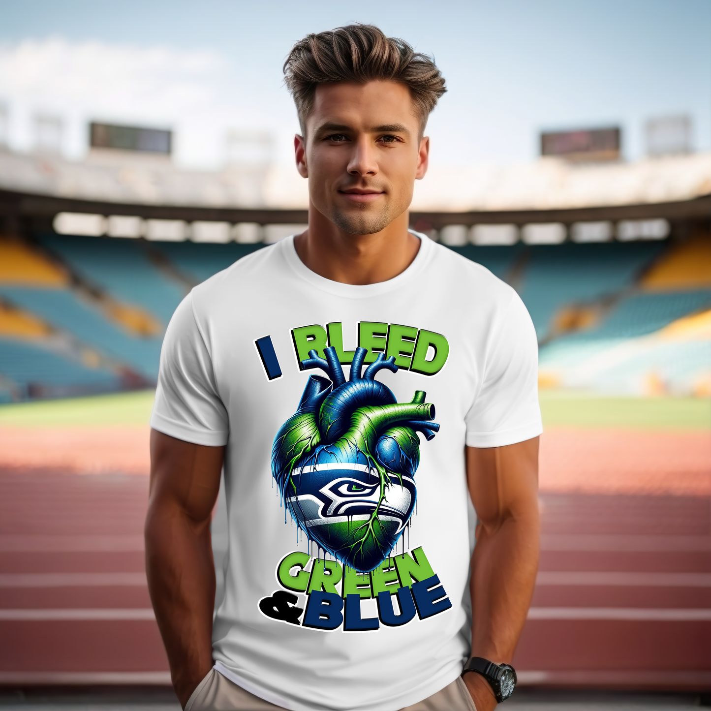 NFL T-Shirts - I Bleed Seahawks Texans, Cowboys, Patriots, 49ers NFL Teams