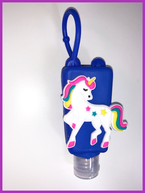 Hand Sanitizer with Unicorn and Pirate Character Silicone Cases